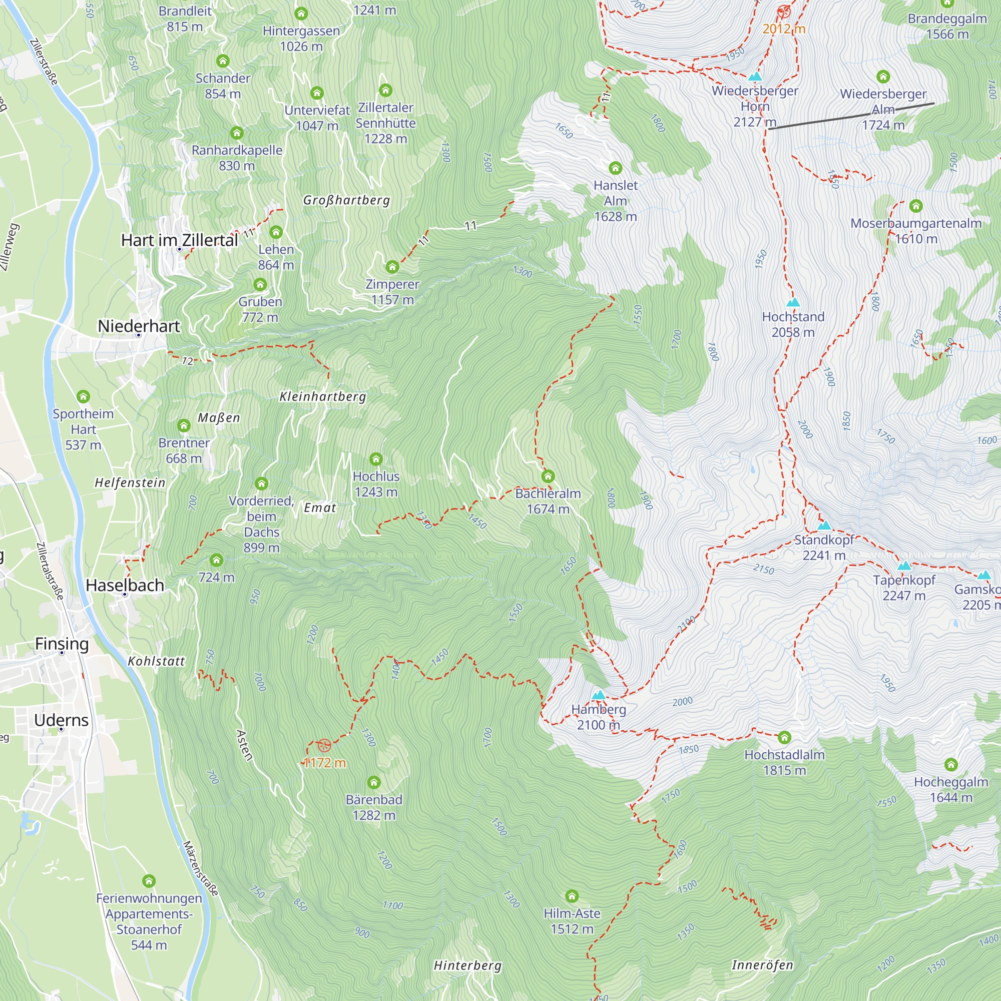Bürstliger Boden map