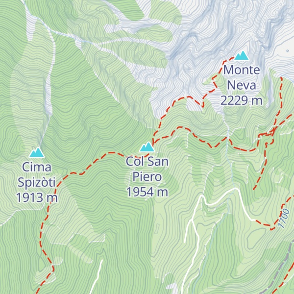 Map of Col San Piero