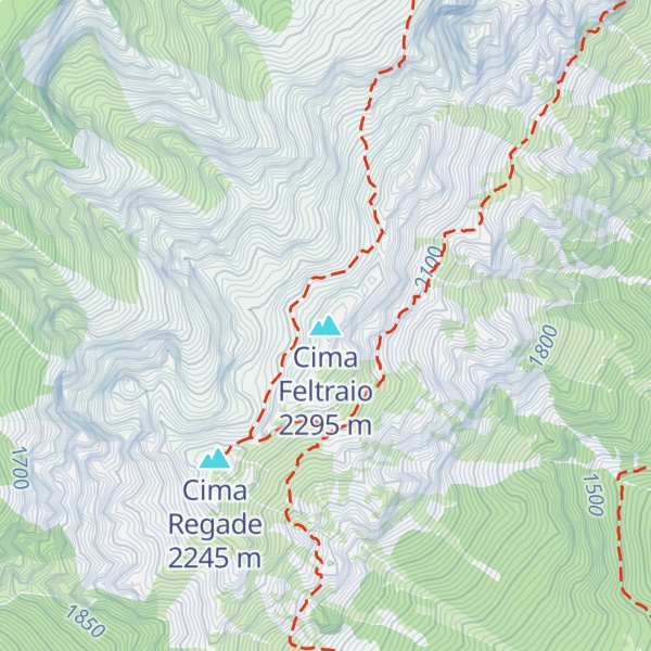 Map of Cima Feltraio