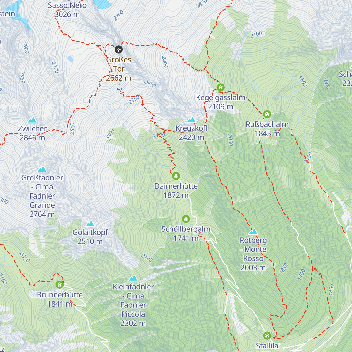 Daimerhütte map