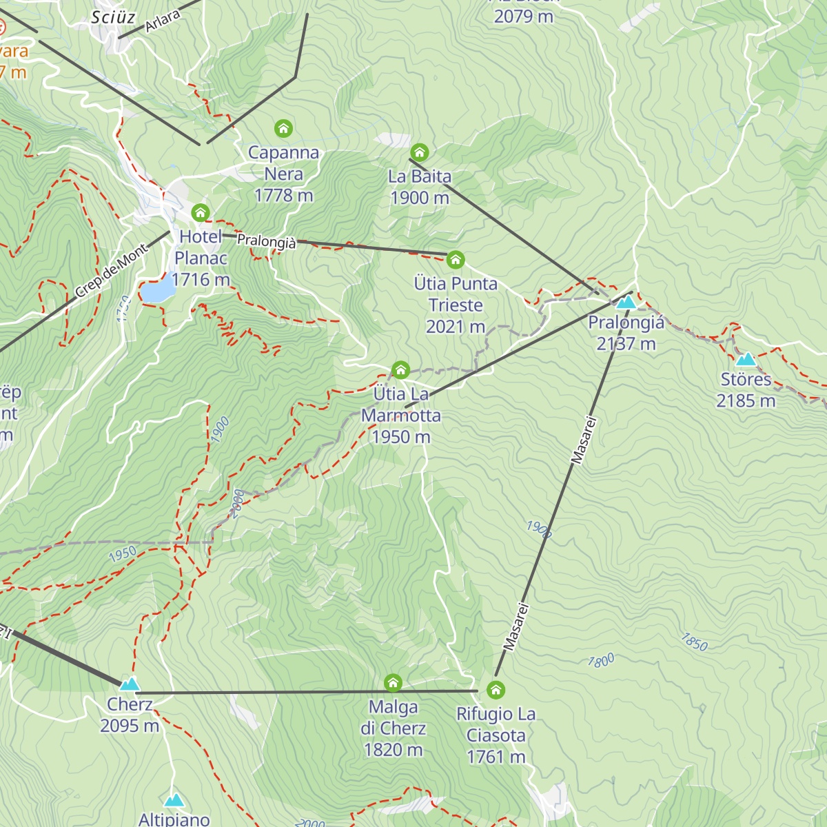 Ütia Incisa map