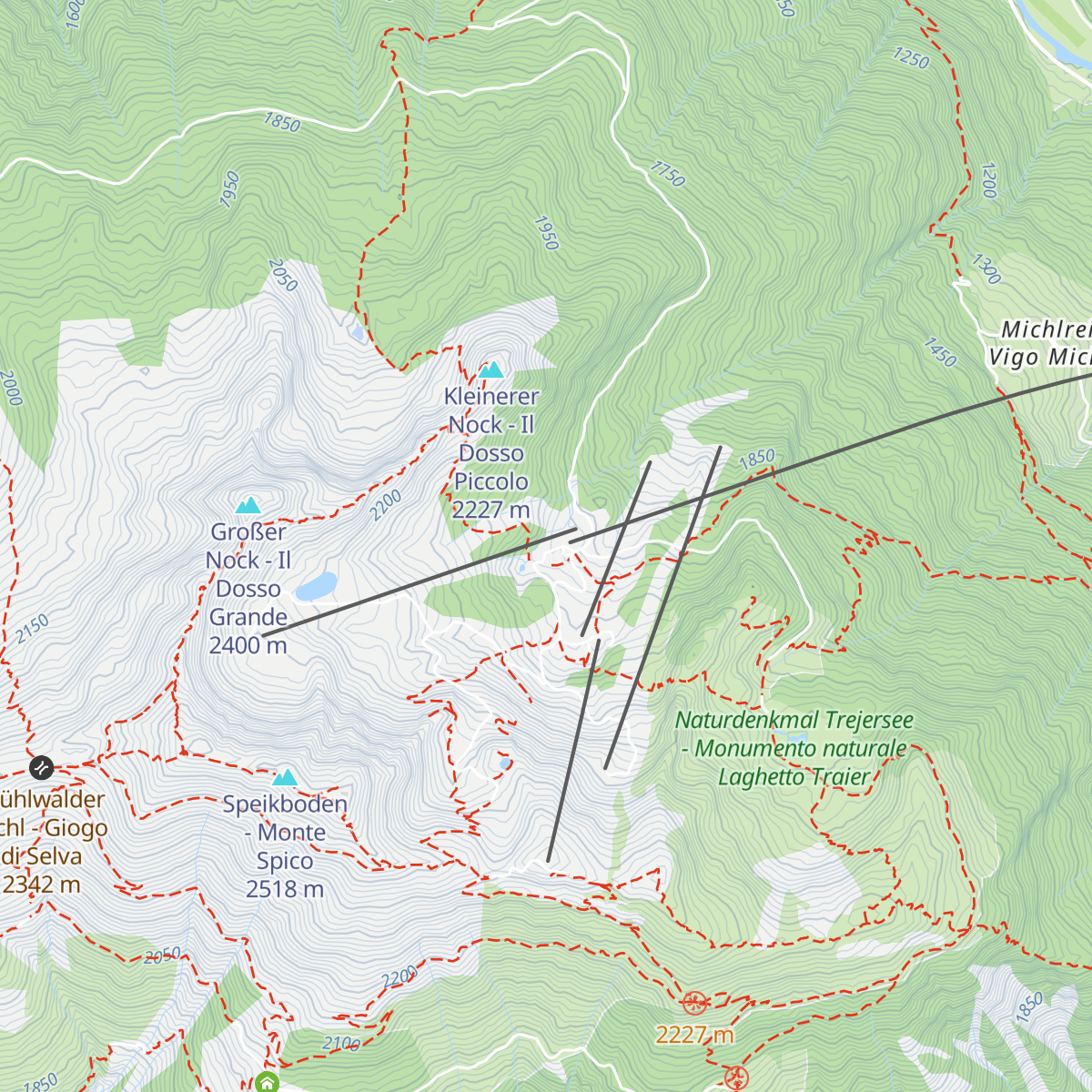 Bergrestaurant Speikboden map