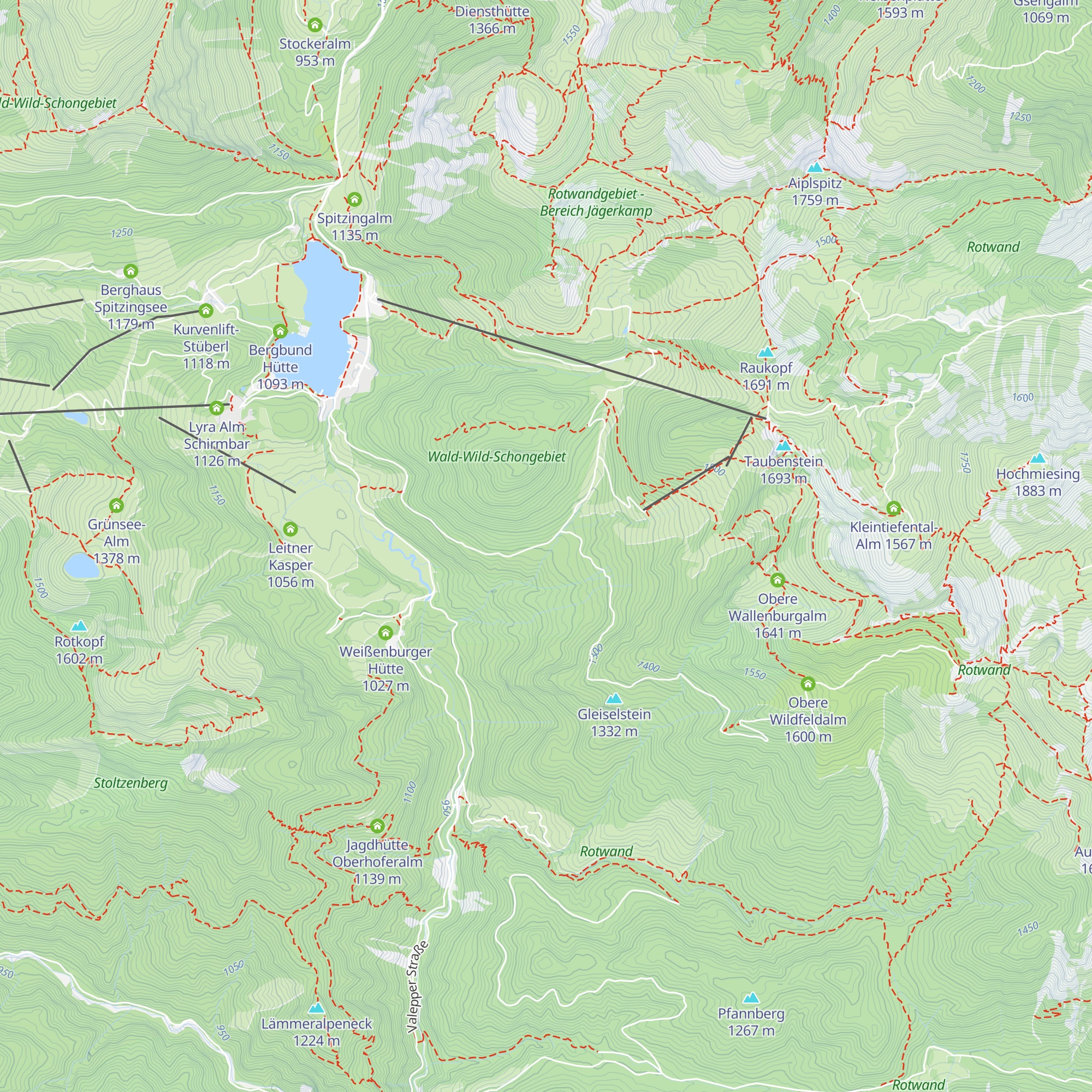 Bergwacht Diensthütte Maxlrainer map
