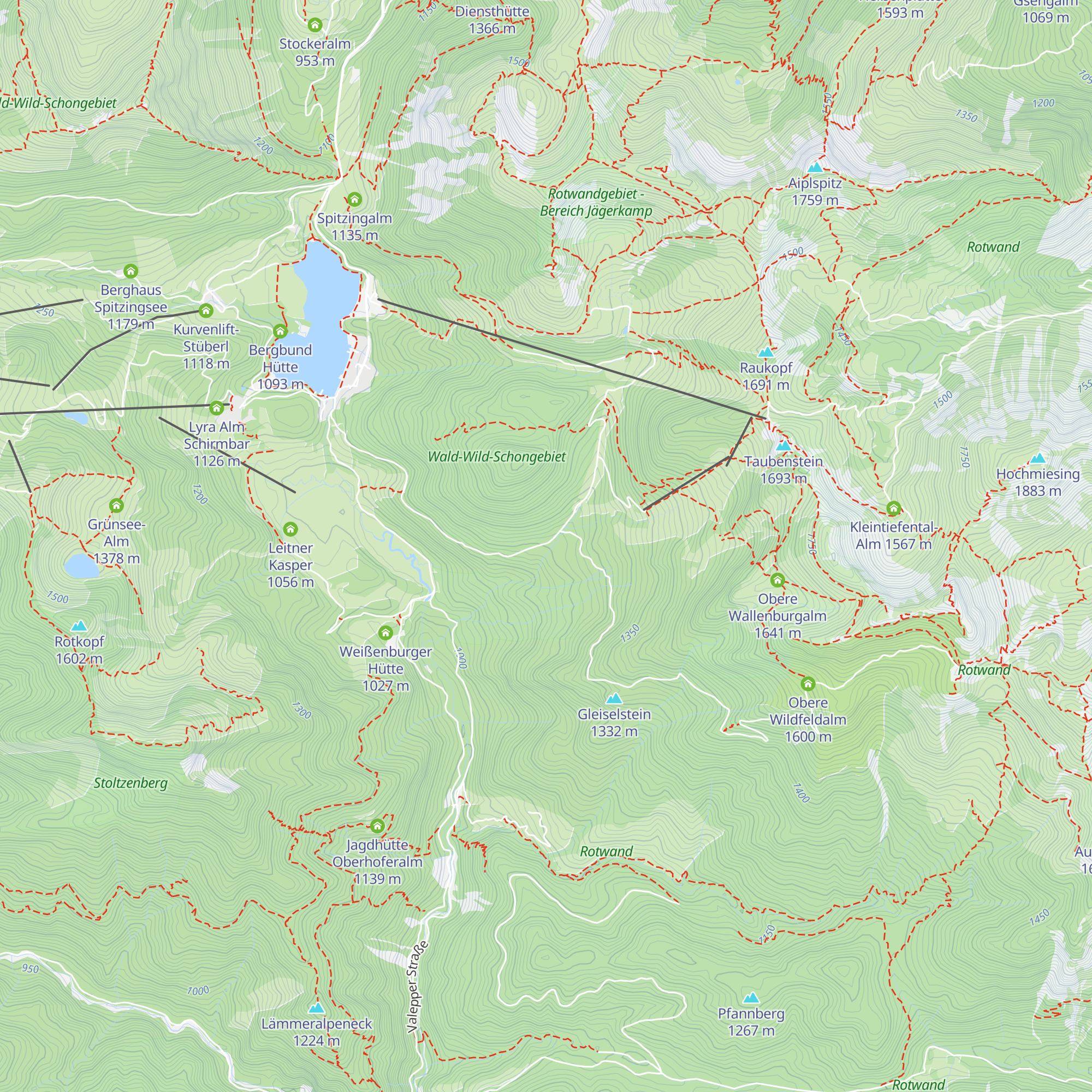 Bergwacht Diensthütte Maxlrainer map