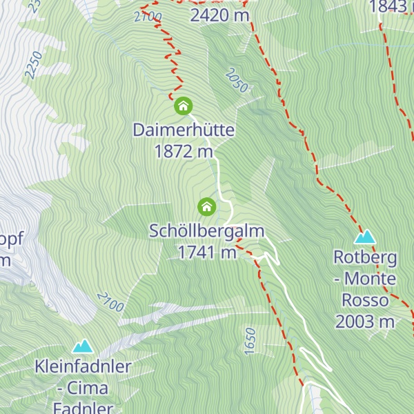 Map of Schöllbergalm