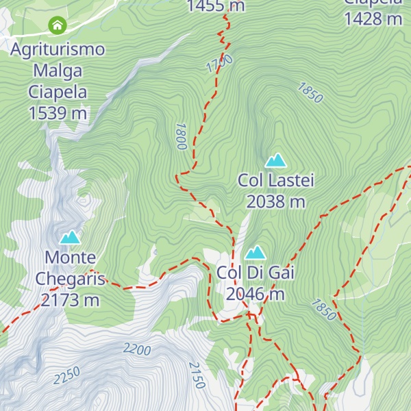 Map of Casera la Busa