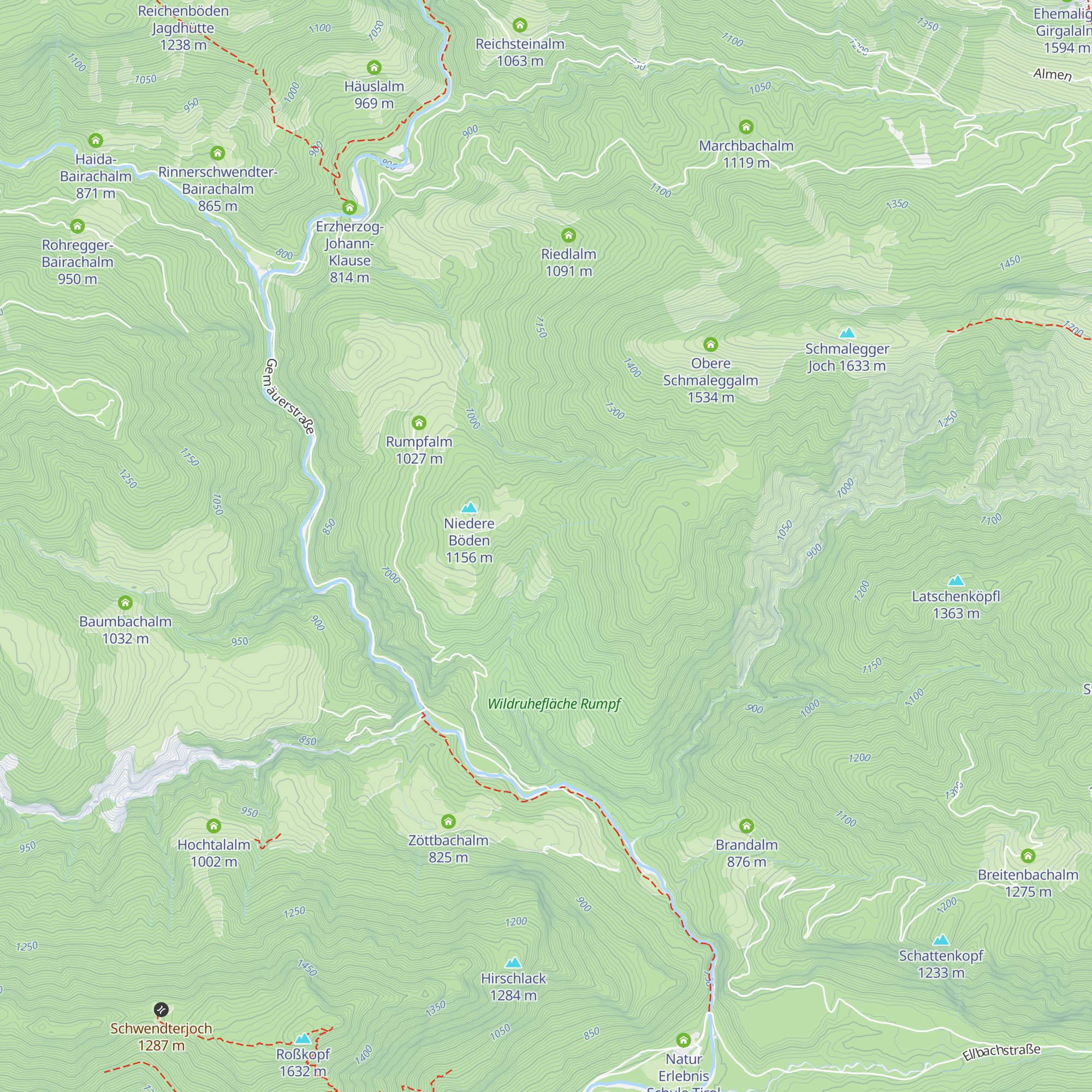 Diebsloch Jagdhütte map