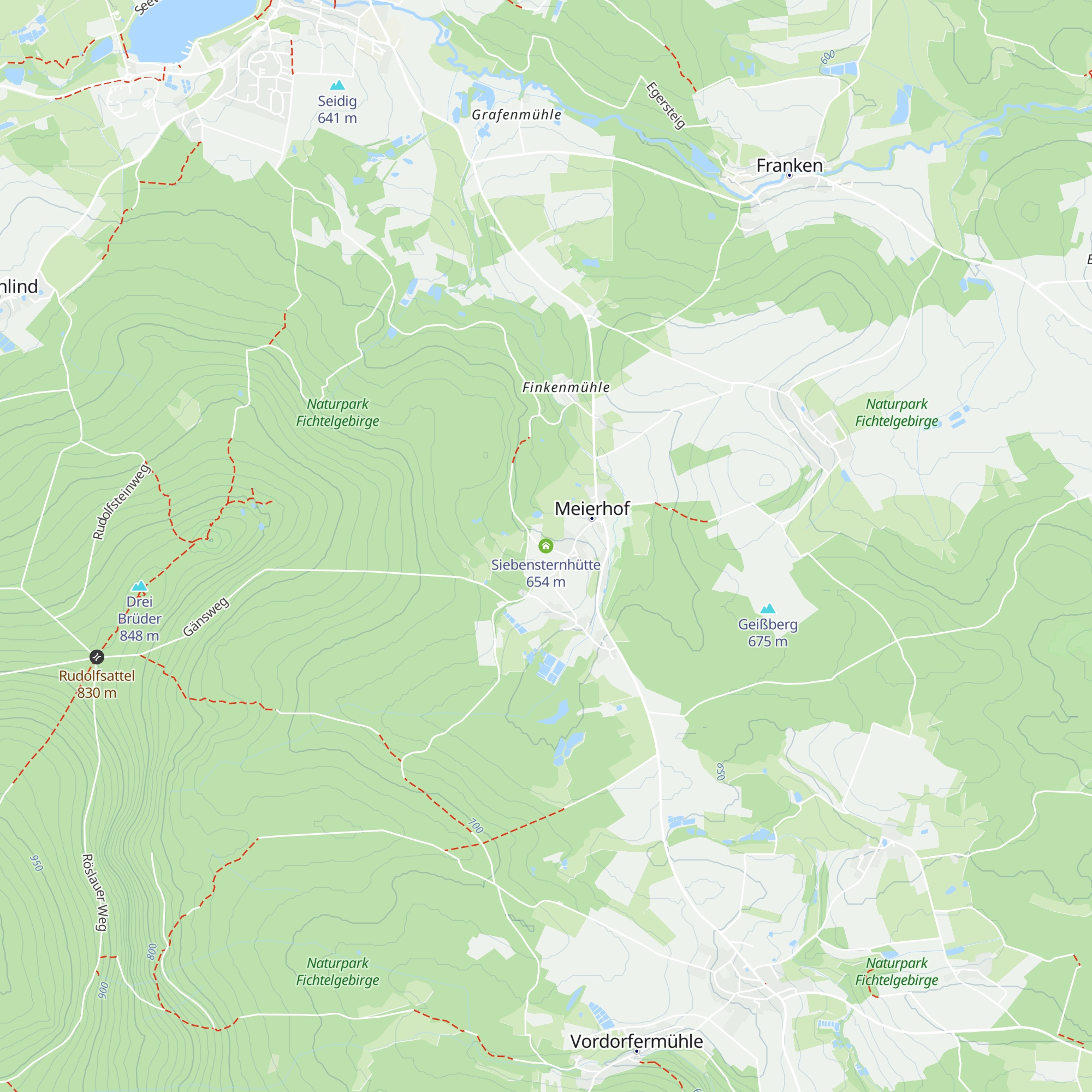 Siebensternhütte map