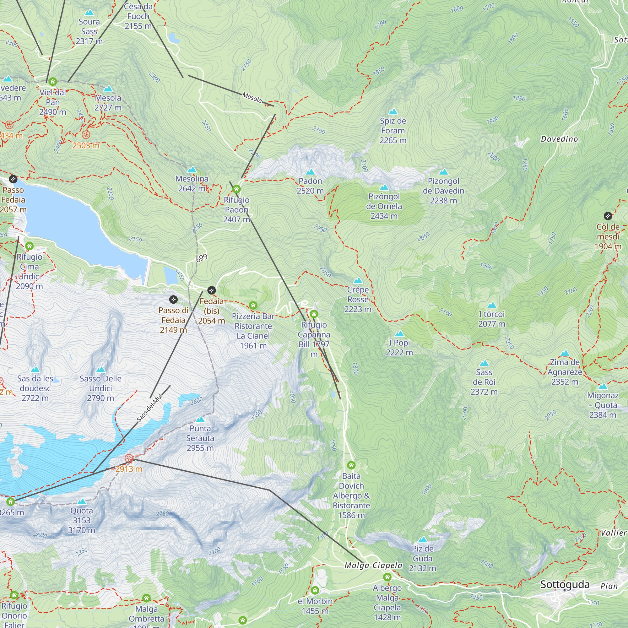 Rifugio Capanna Bill map
