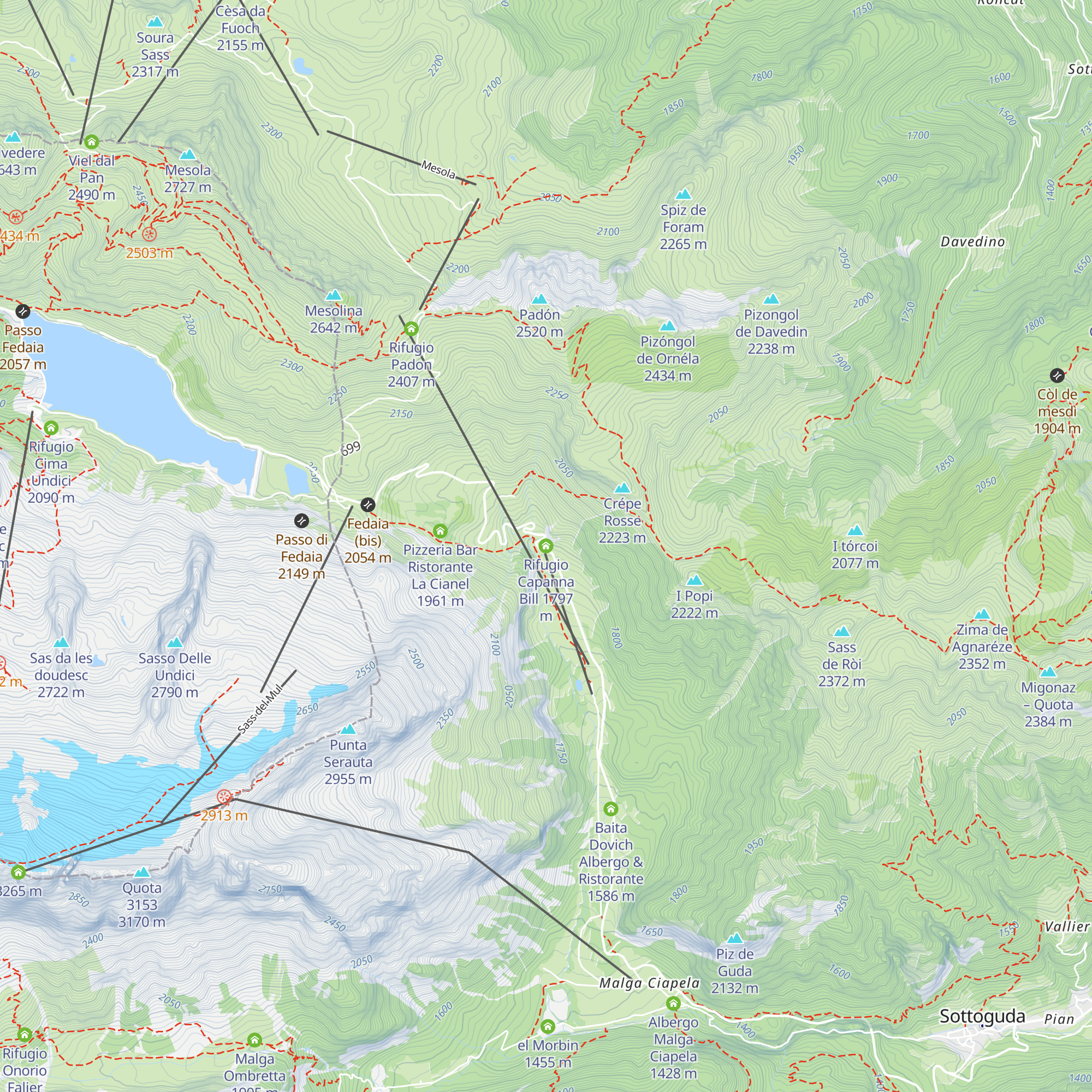 Rifugio Capanna Bill map