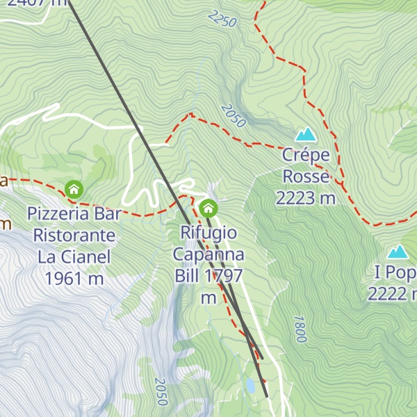 Map of Rifugio Capanna Bill