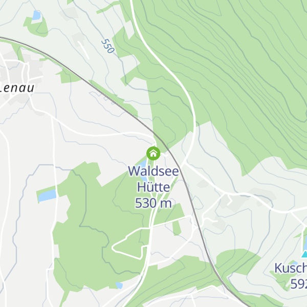 Map of Waldsee Hütte