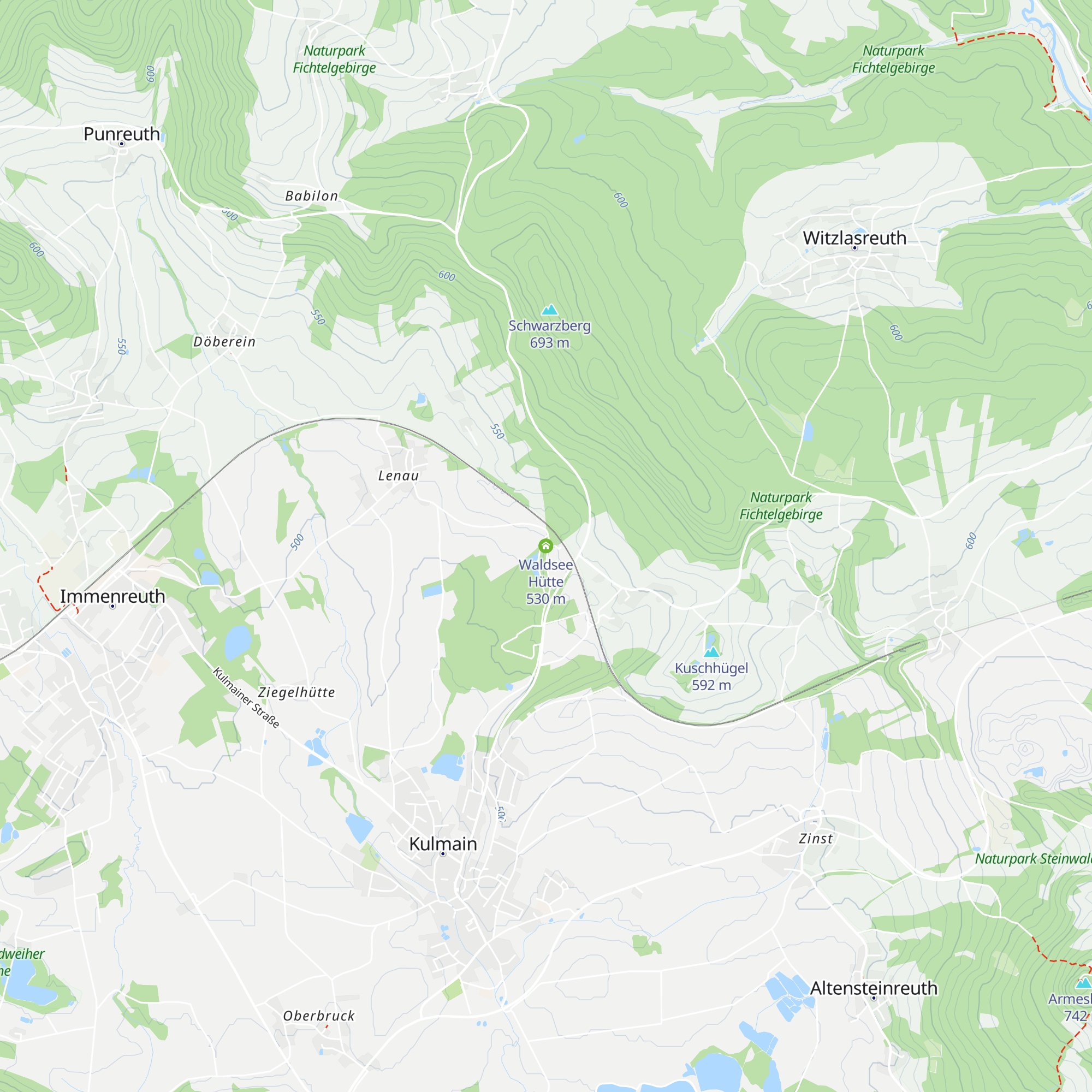 Waldsee Hütte map