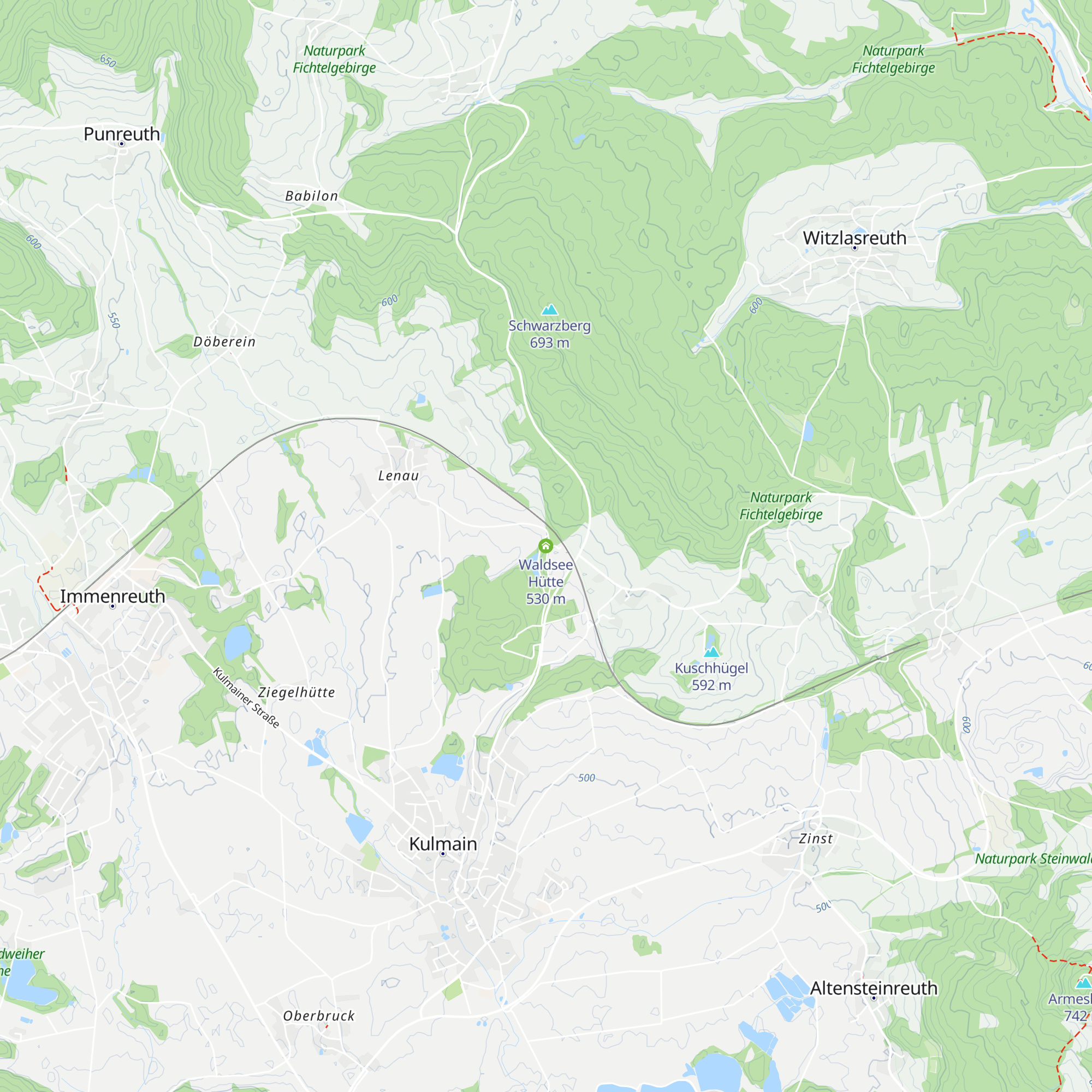 Waldsee Hütte map