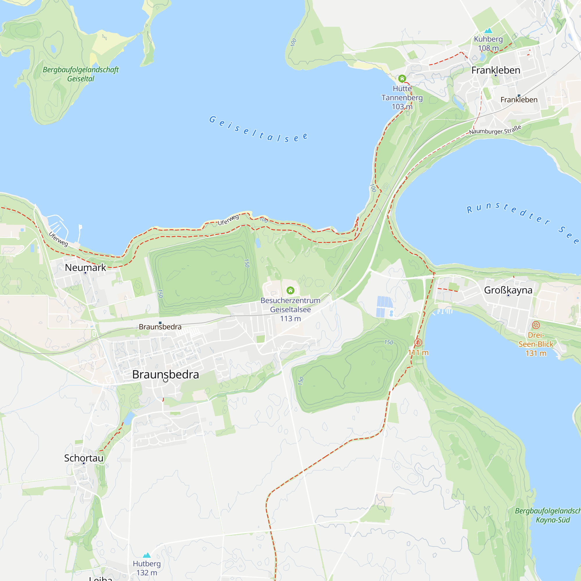 Besucherzentrum Geiseltalsee map