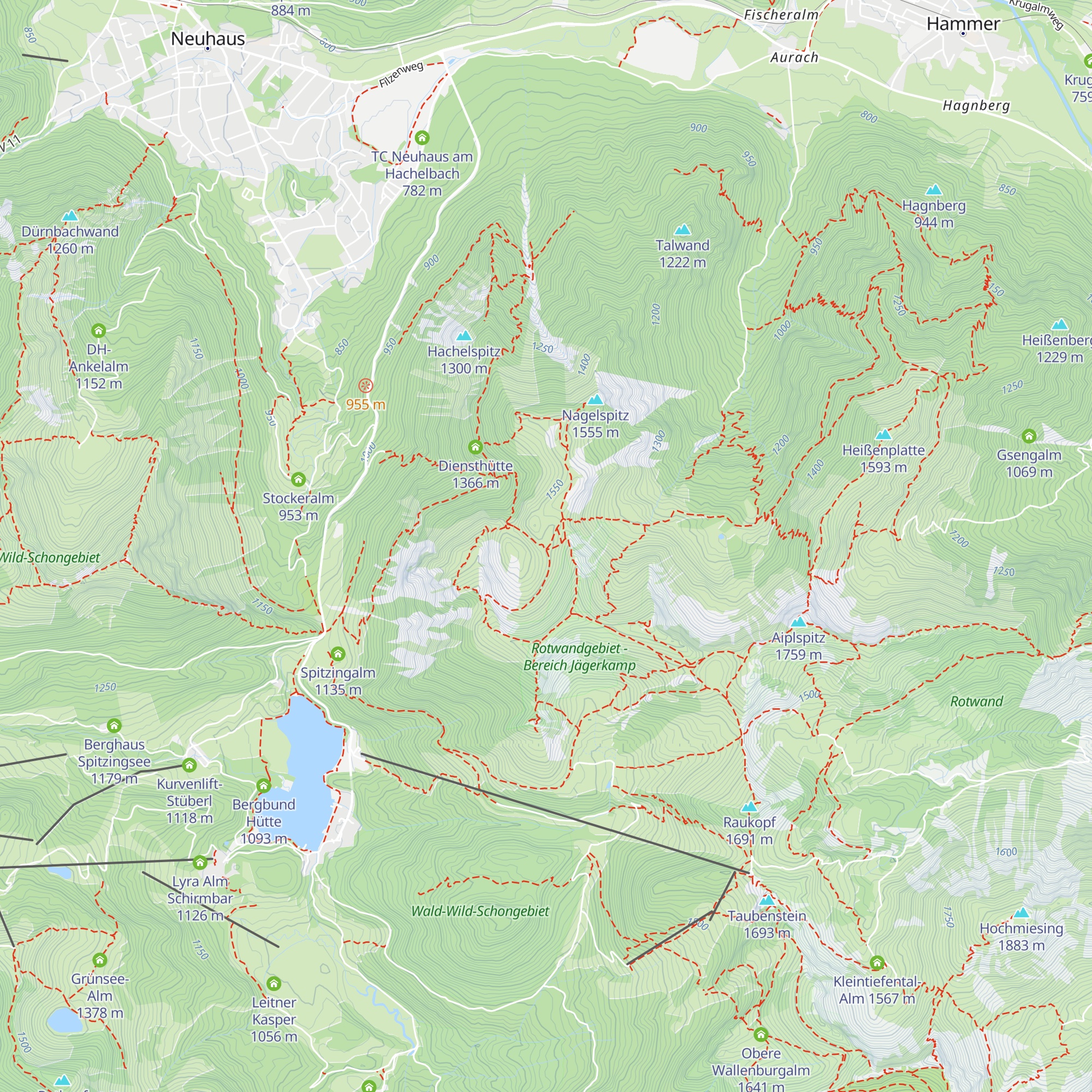 Jägerbauernalm map