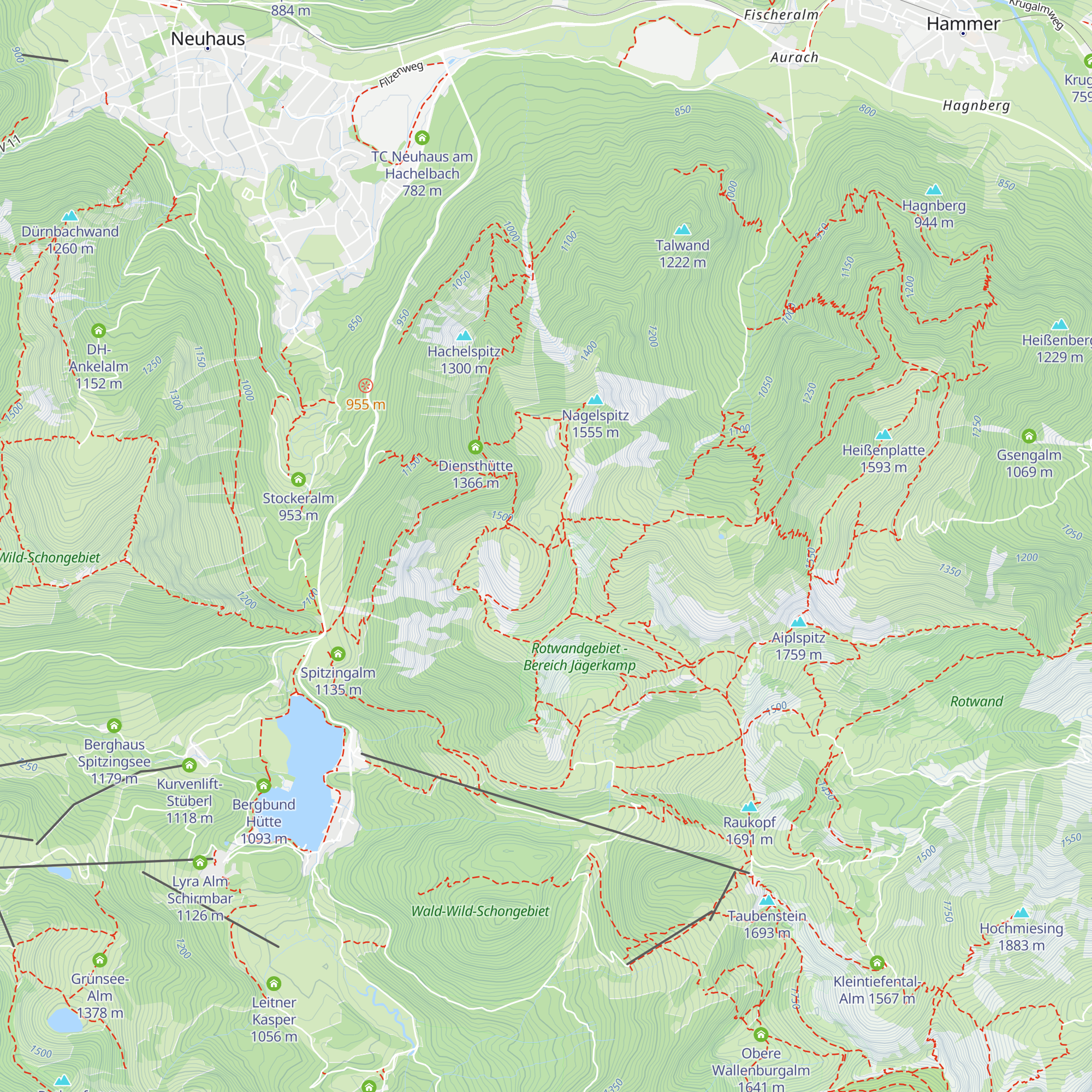 Jägerbauernalm map
