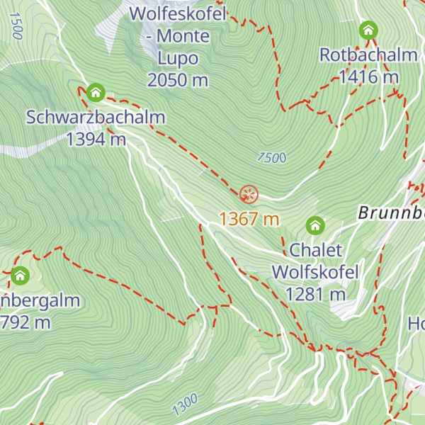 Map of Pension Innerbach Hof