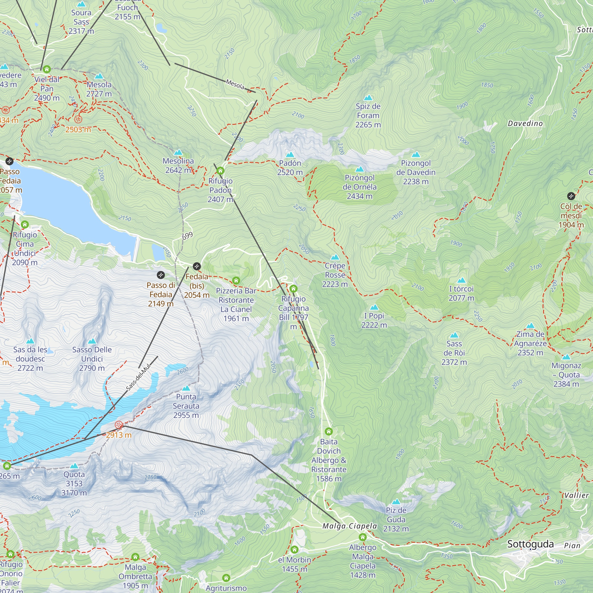 Tabià Palazza map