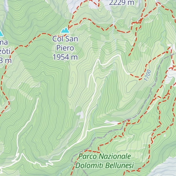 Map of Malga Neva Prima