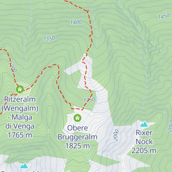 Map of Untere Bruggeralm