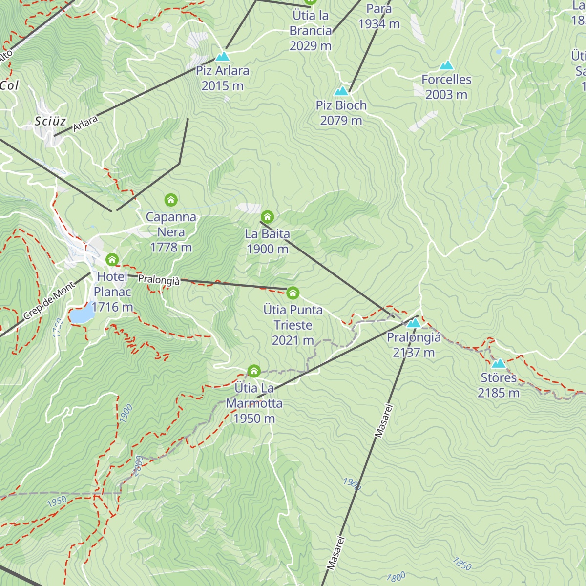 Ütia Punta Trieste map