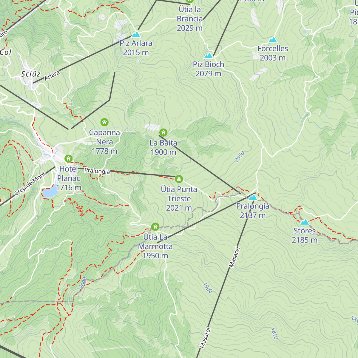 Ütia Punta Trieste map