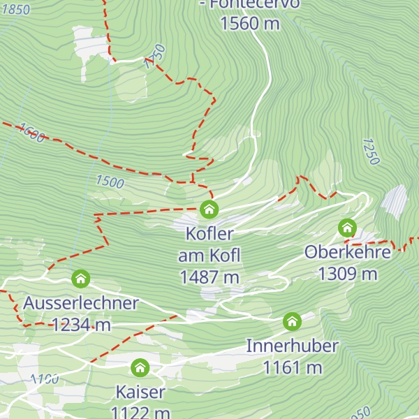 Map of Kofler am Kofl