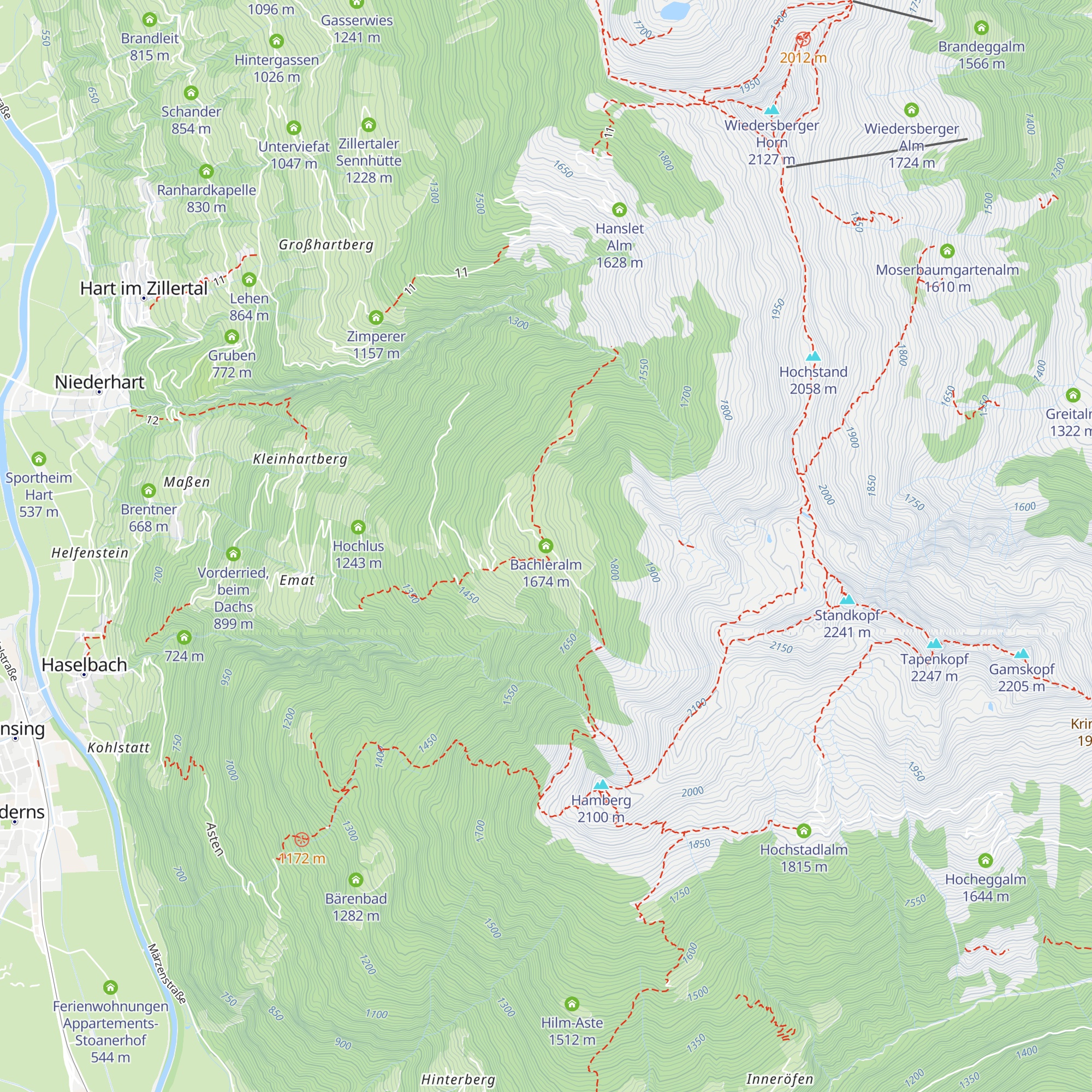 Bachleralm map