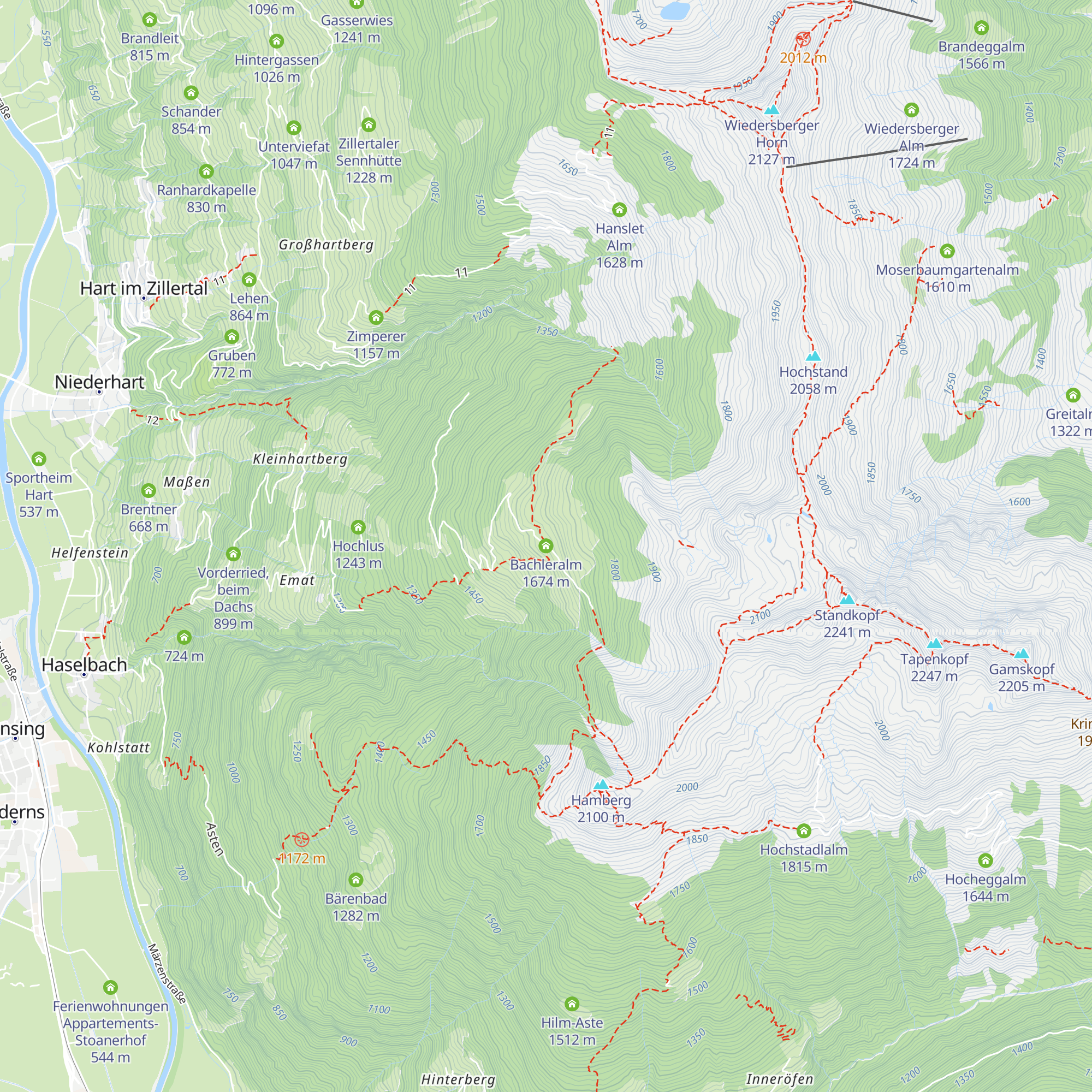 Bachleralm map