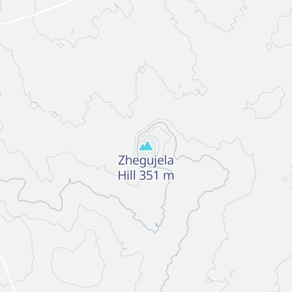 Map of Zhegujela Hill