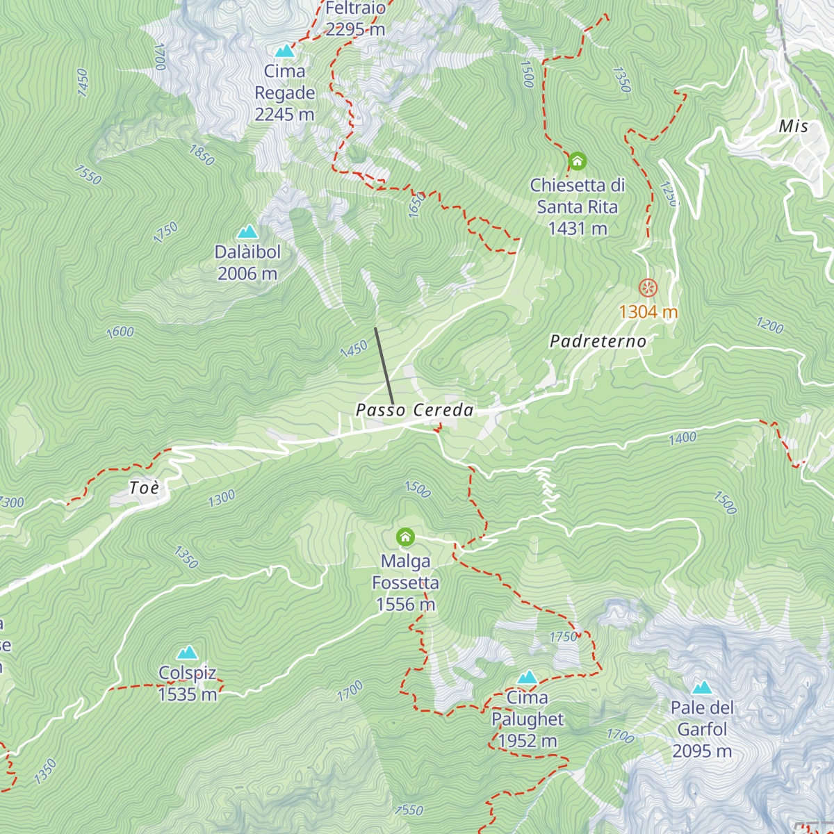 Rifugio Cereda map