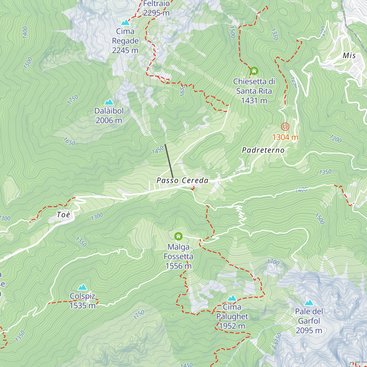 Rifugio Cereda map