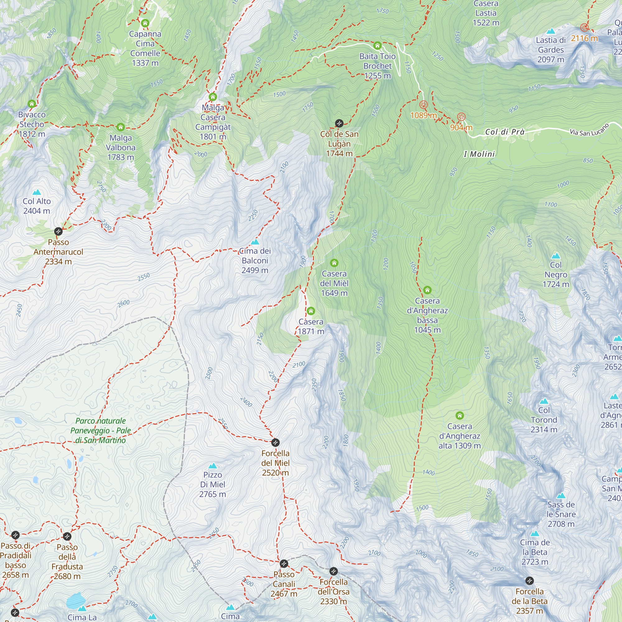 Casera map