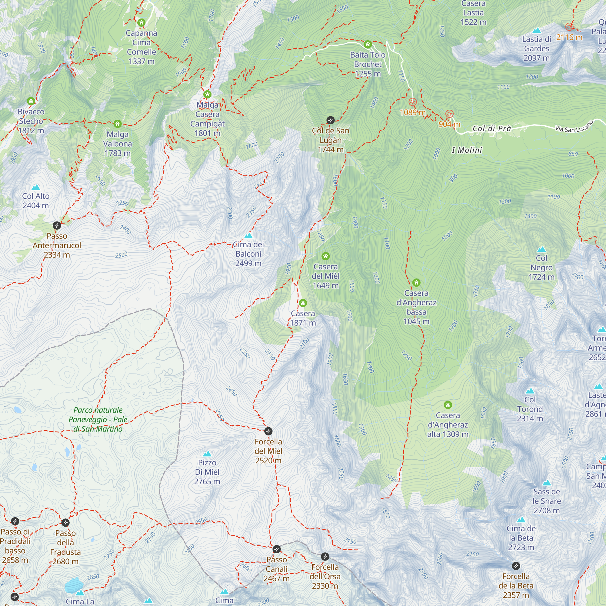 Casera map