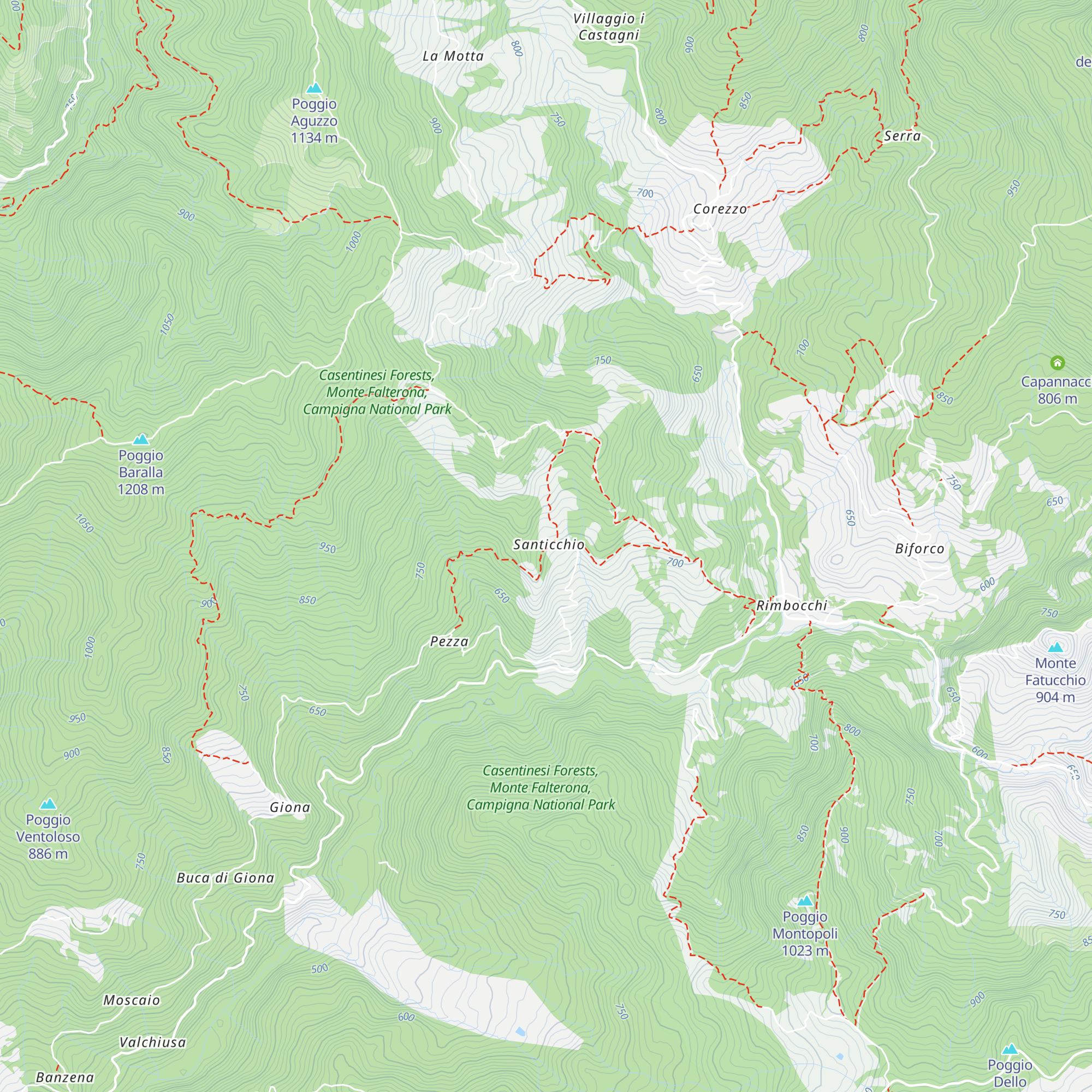 Rifugio Cà Santicchio map