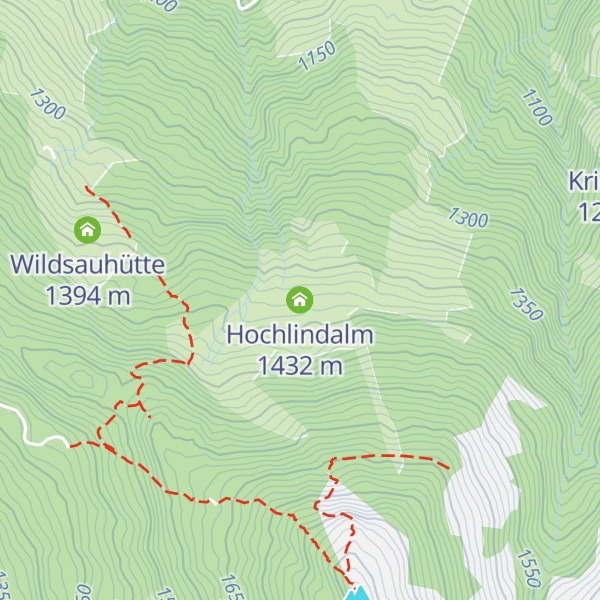 Map of Hochlindalm