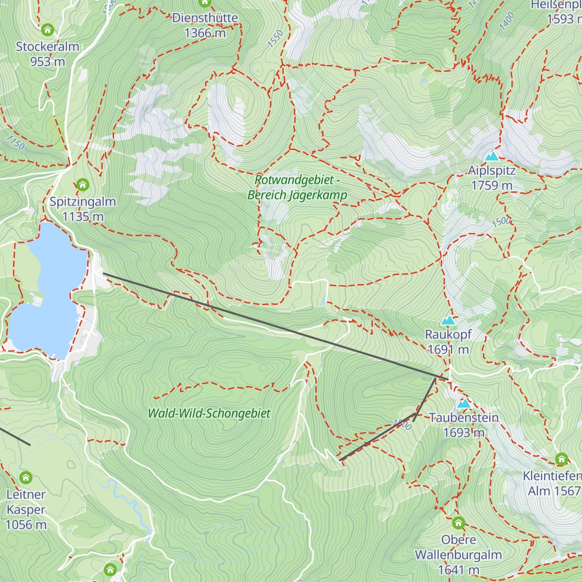 Schönfeldhütte map
