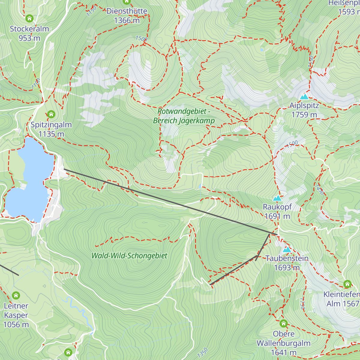 Schönfeldhütte map