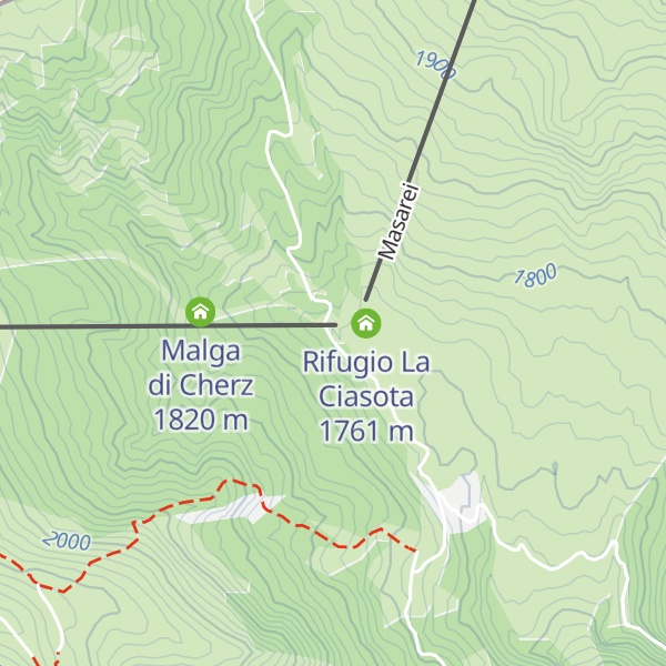 Map of Rifugio La Viza