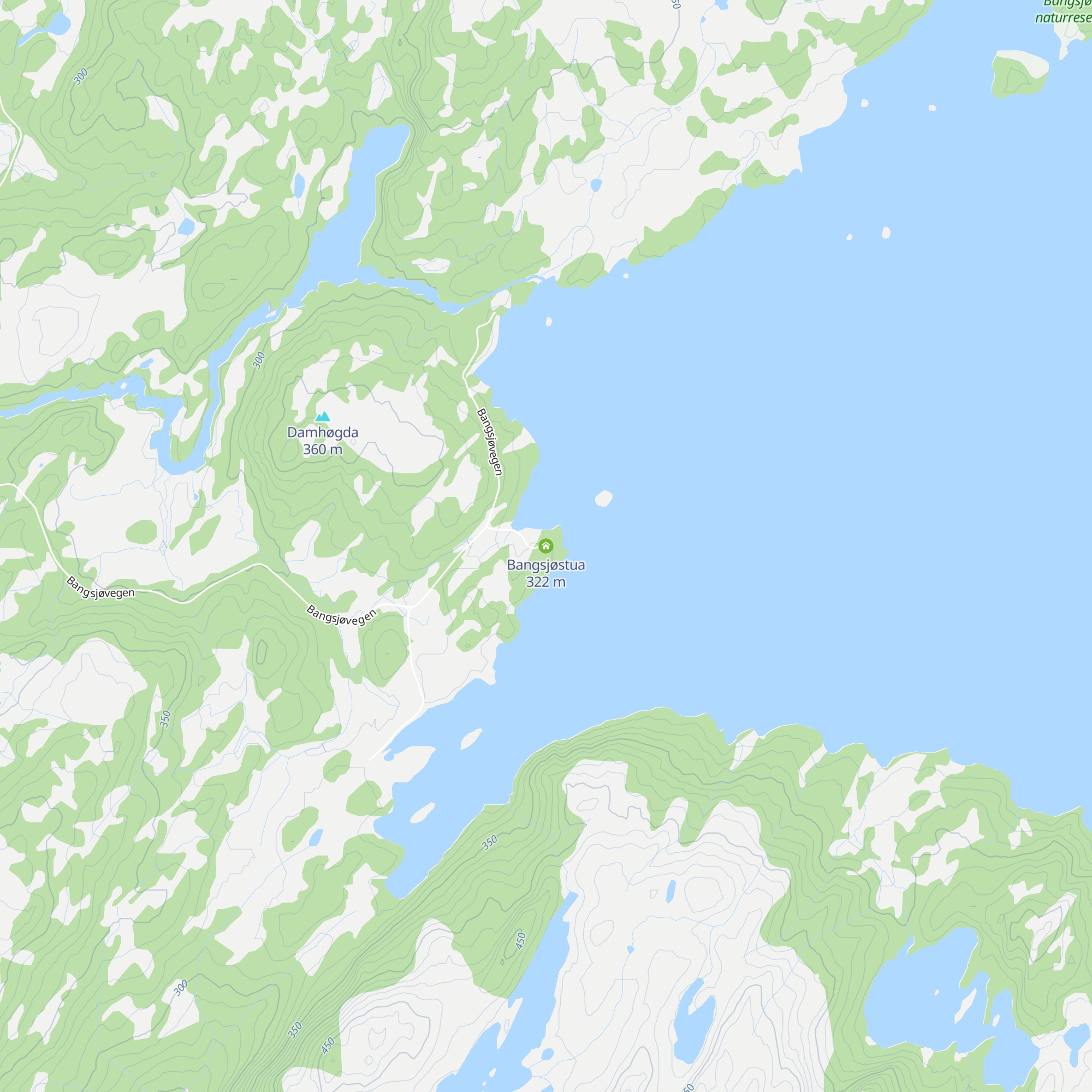 Bangsjøstua map