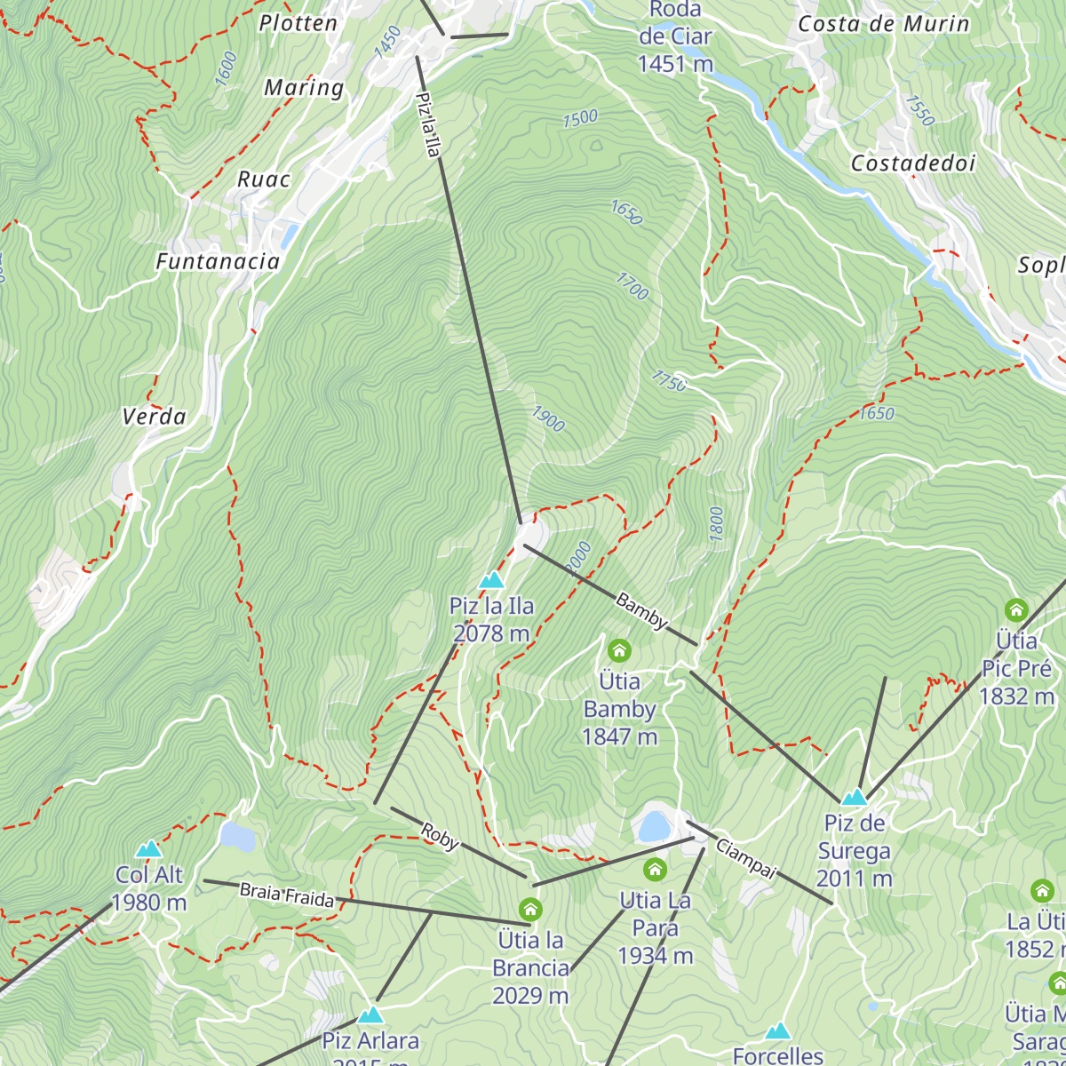 Club Moritzino map