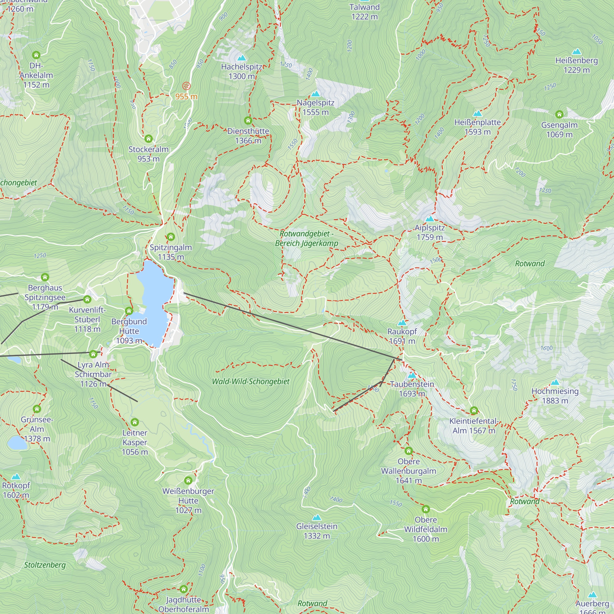 Unterrißhütte map
