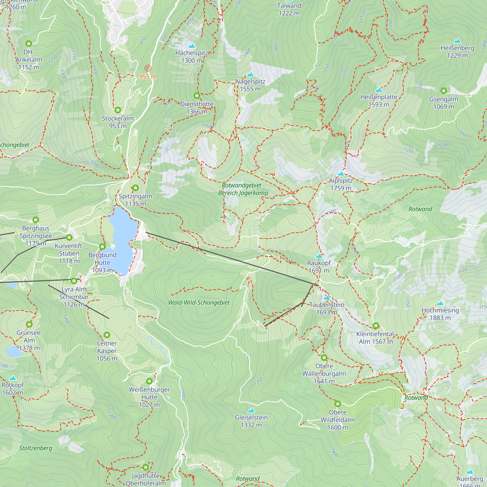 Unterrißhütte map