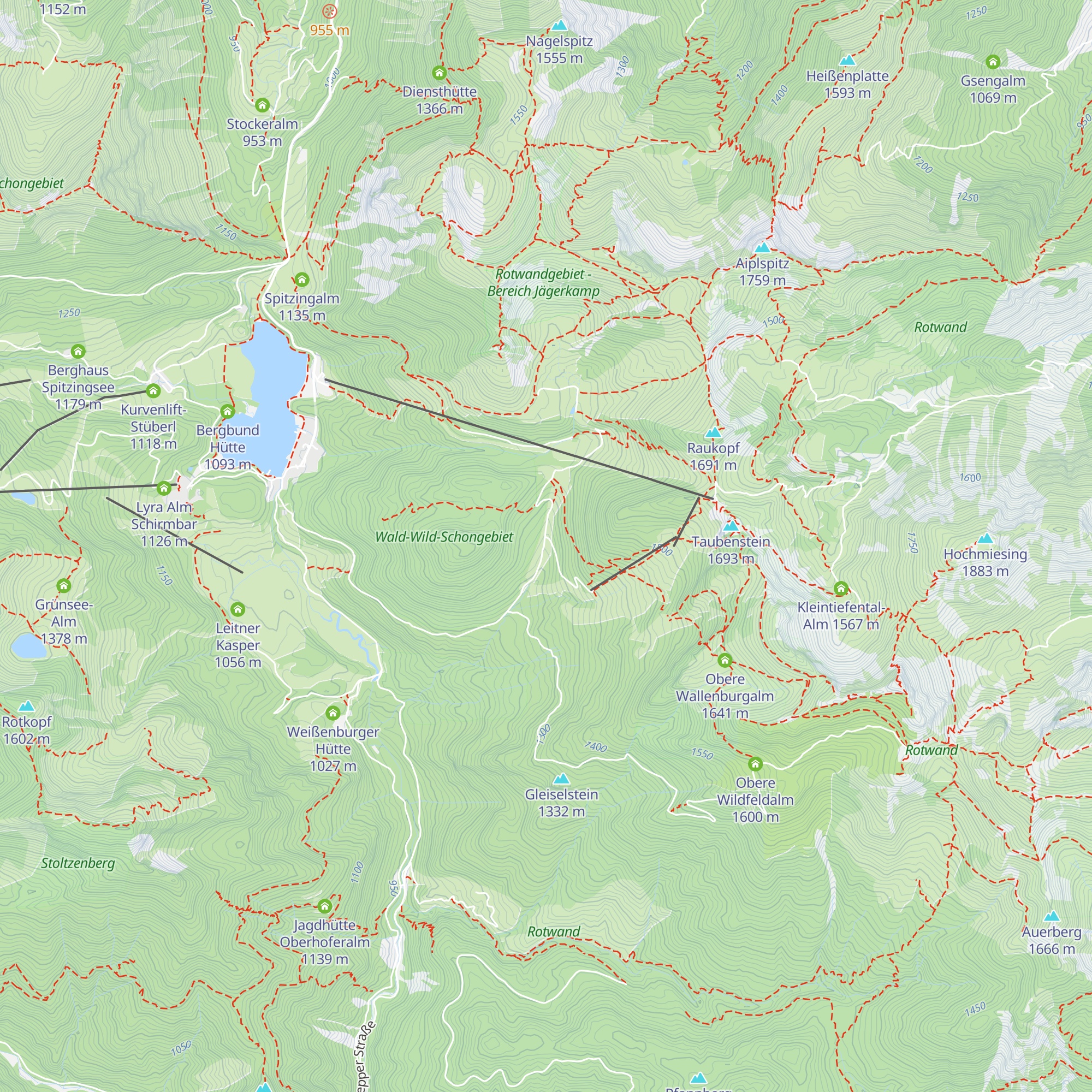 Untere Maxlraineralm map
