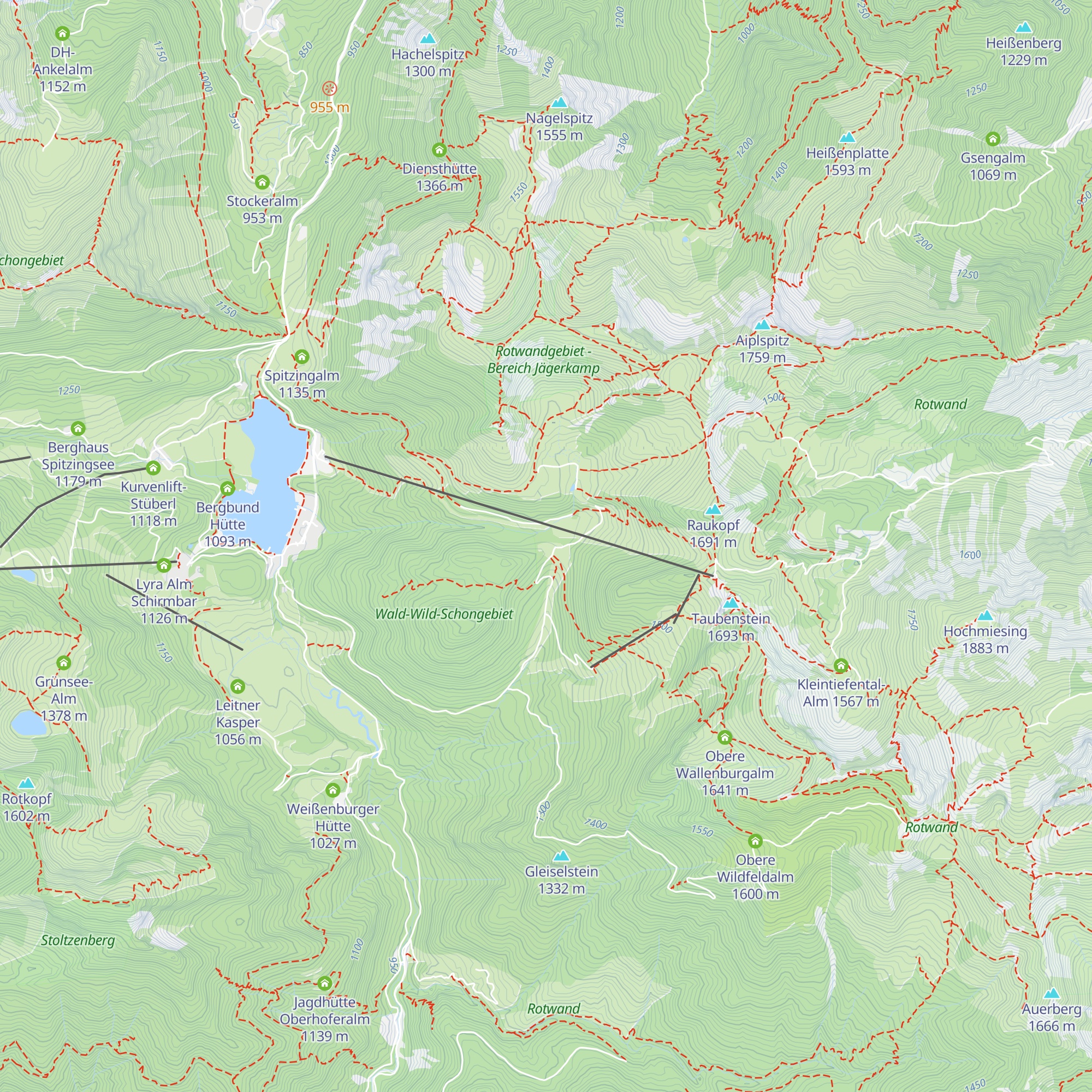 Schwarzenkopfhütte map
