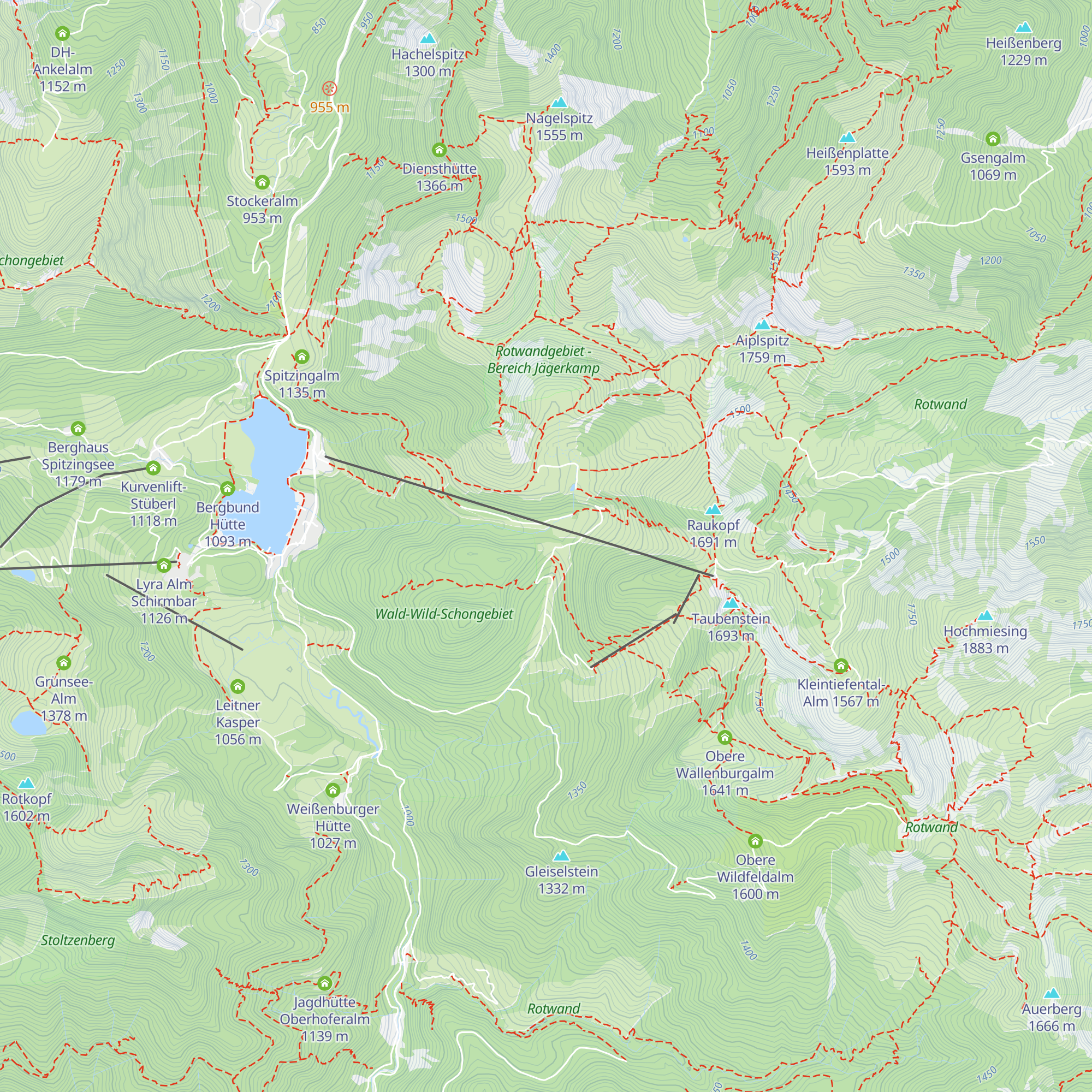 Schwarzenkopfhütte map