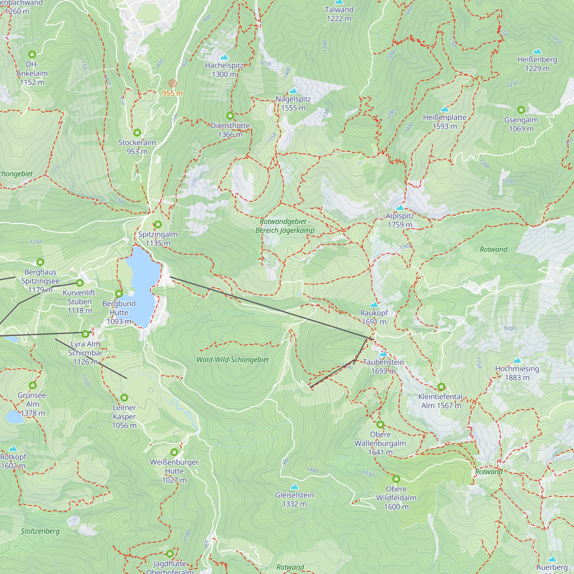 Schlierseer Schnufferlhütte map