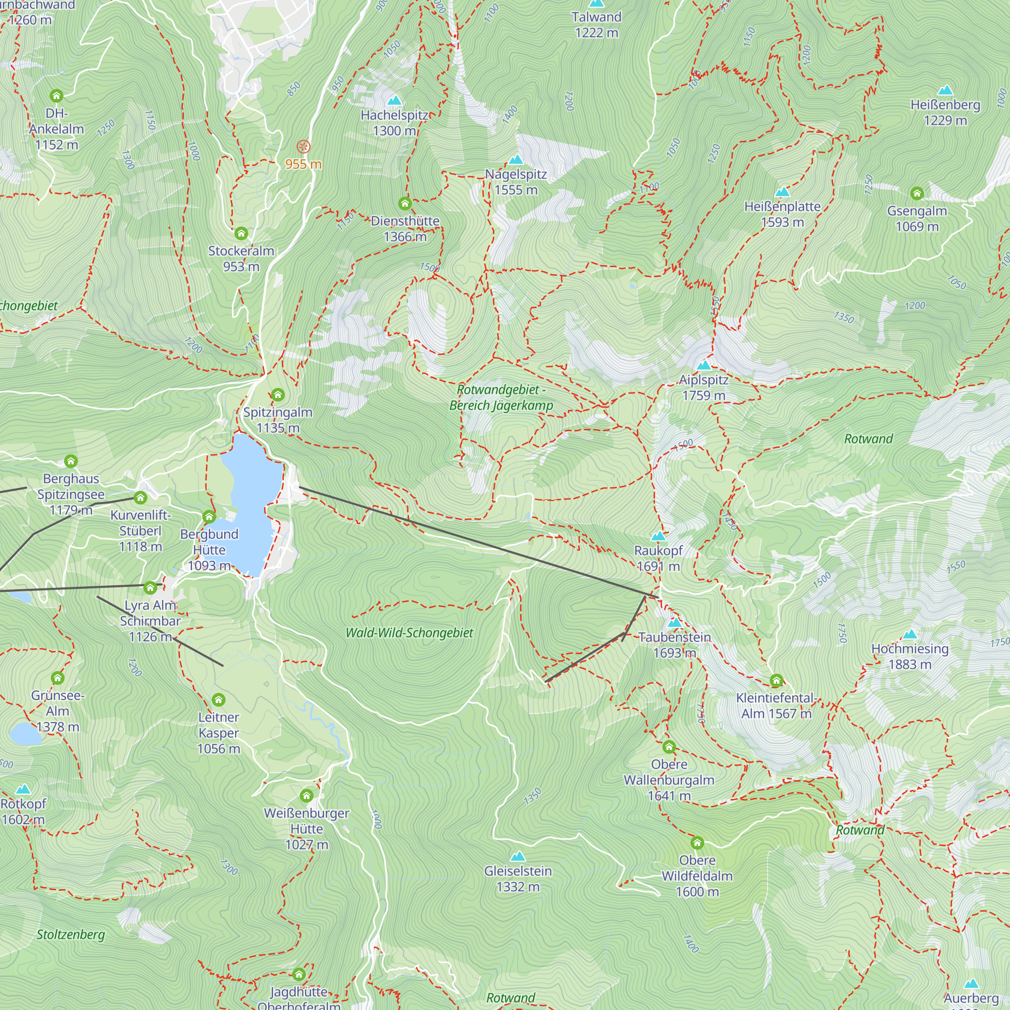 Schlierseer Schnufferlhütte map