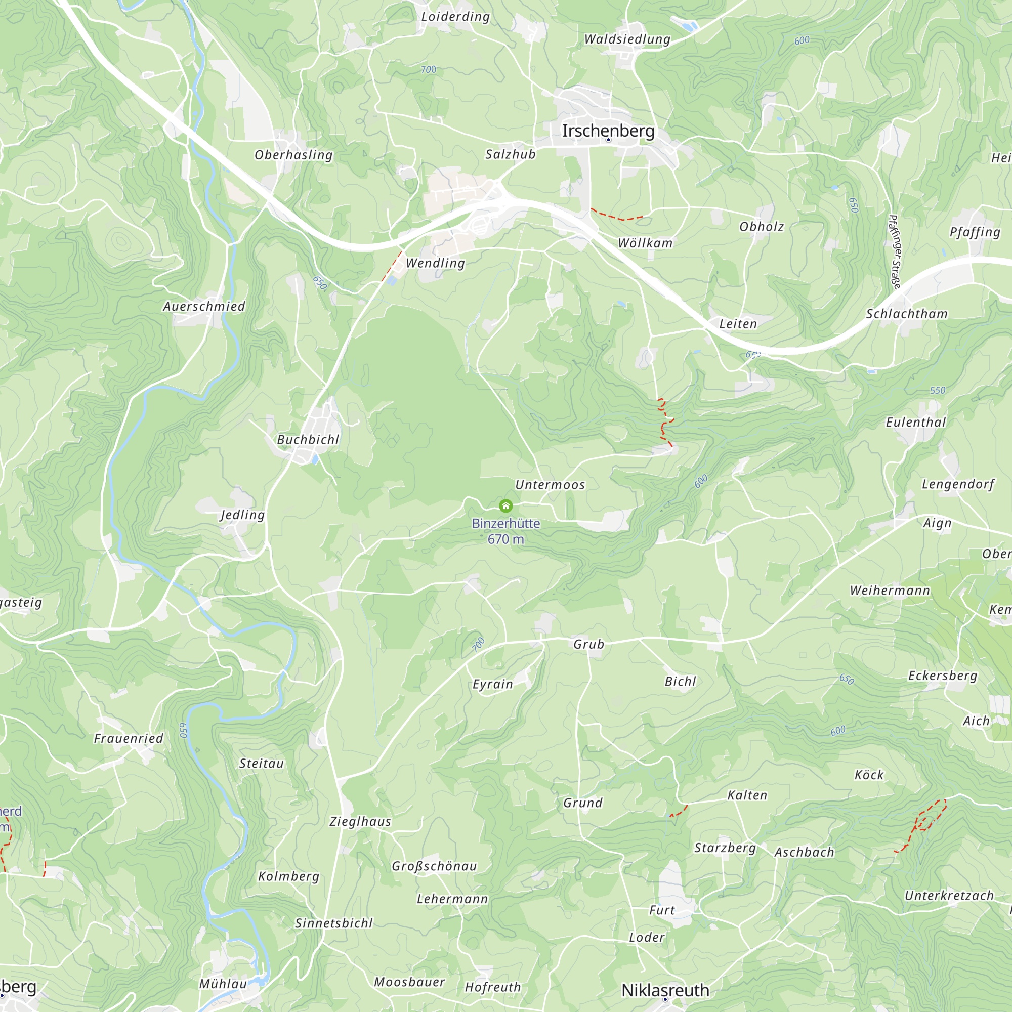 Binzerhütte map